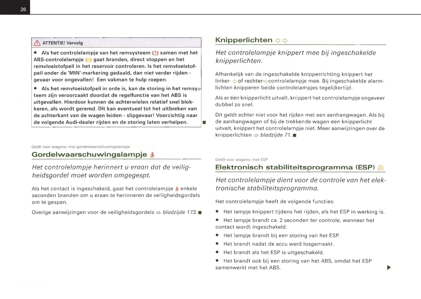 2001-2004 Audi A4 Gebruikershandleiding | Nederlands