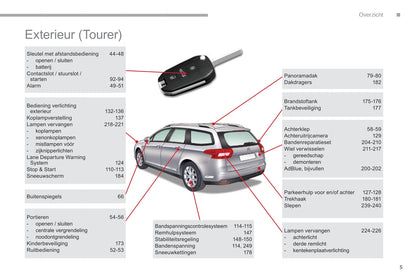 2010-2017 Citroën C5 Manuel du propriétaire | Néerlandais