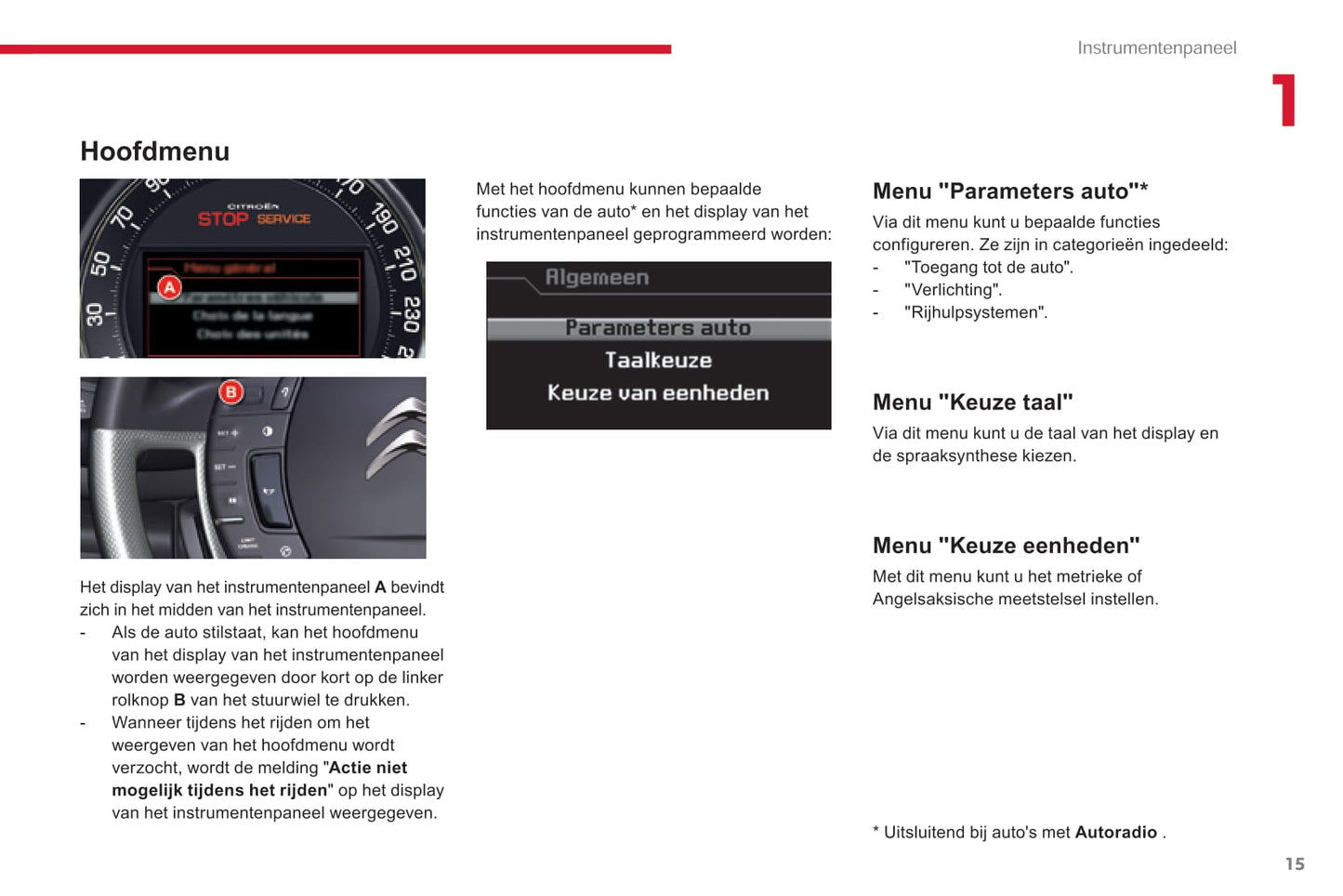 2010-2017 Citroën C5 Manuel du propriétaire | Néerlandais