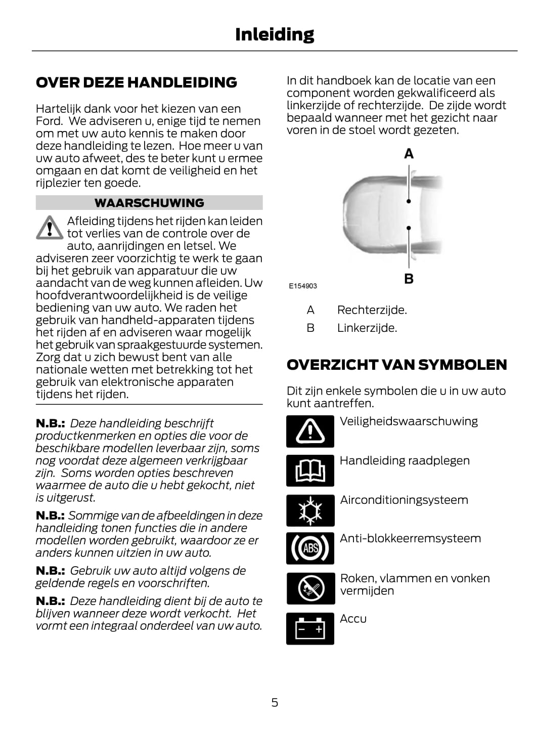 2014-2015 Ford EcoSport Owner's Manual | Dutch