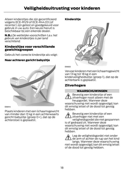 2014-2015 Ford EcoSport Owner's Manual | Dutch