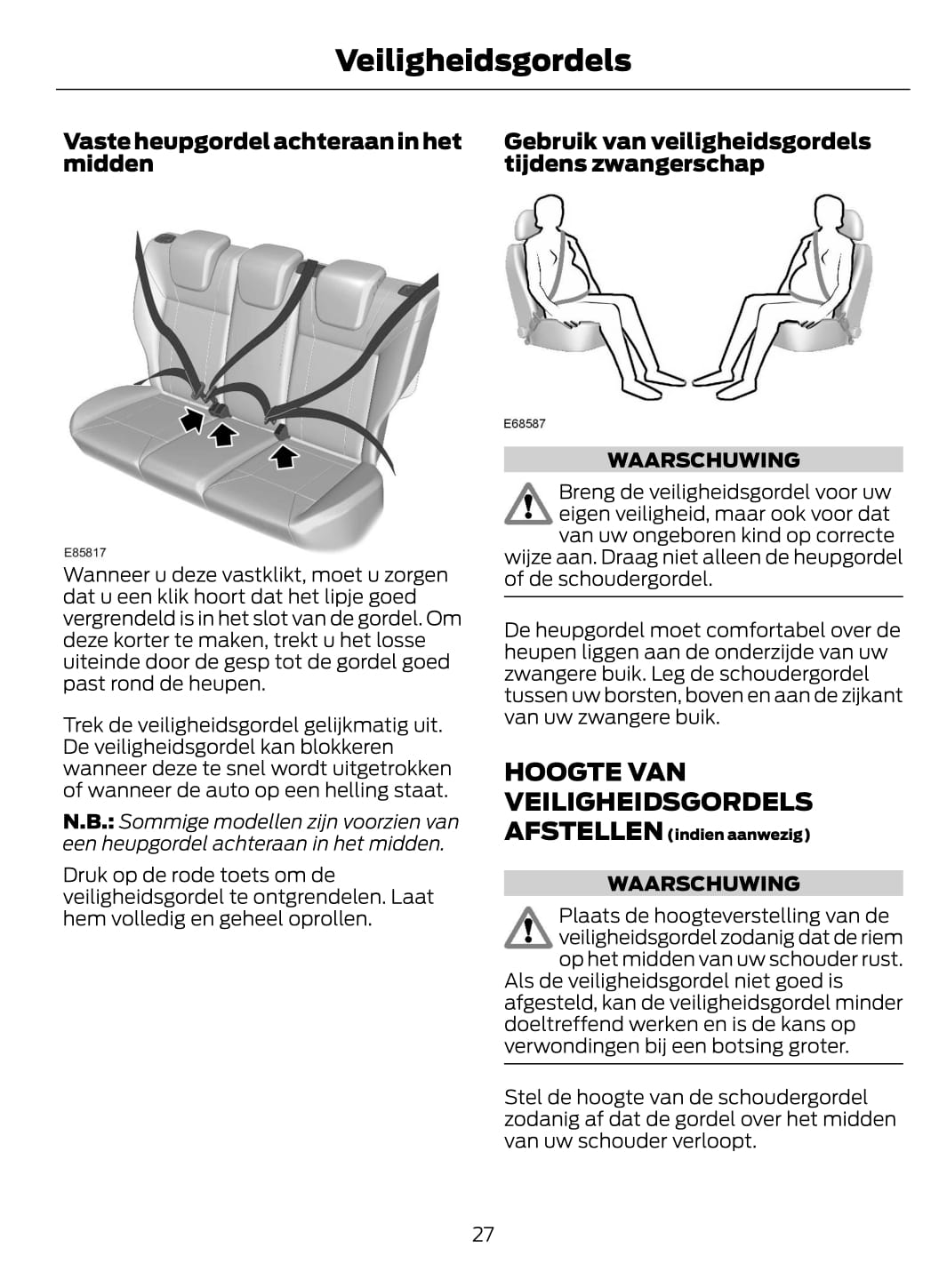 2014-2015 Ford EcoSport Owner's Manual | Dutch