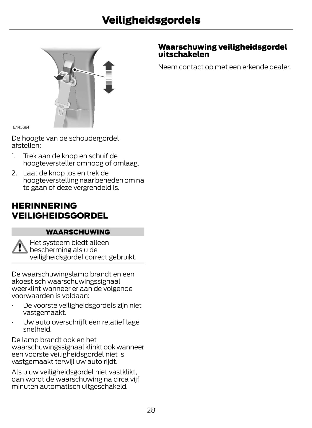 2014-2015 Ford EcoSport Owner's Manual | Dutch