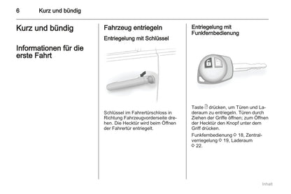 2011-2012 Opel Agila Owner's Manual | German