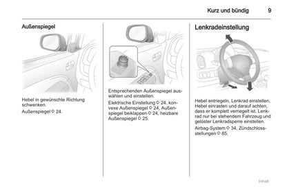 2011-2012 Opel Agila Owner's Manual | German