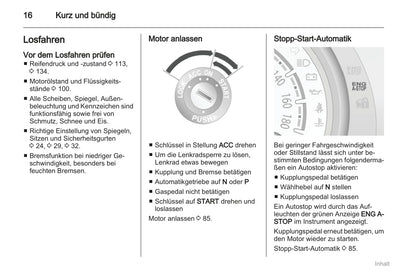 2011-2012 Opel Agila Owner's Manual | German