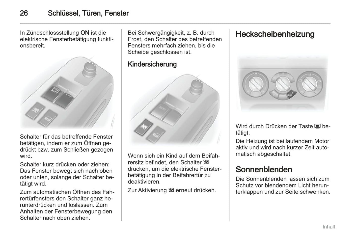 2011-2012 Opel Agila Owner's Manual | German