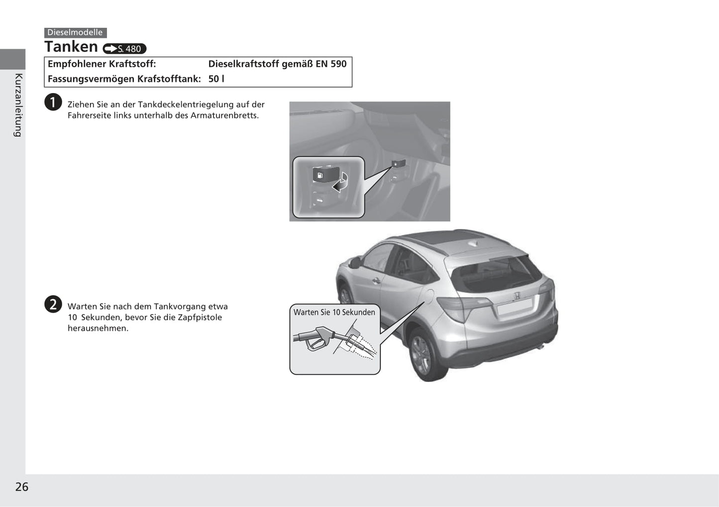 2015-2018 Honda HR-V Manuel du propriétaire | Allemand