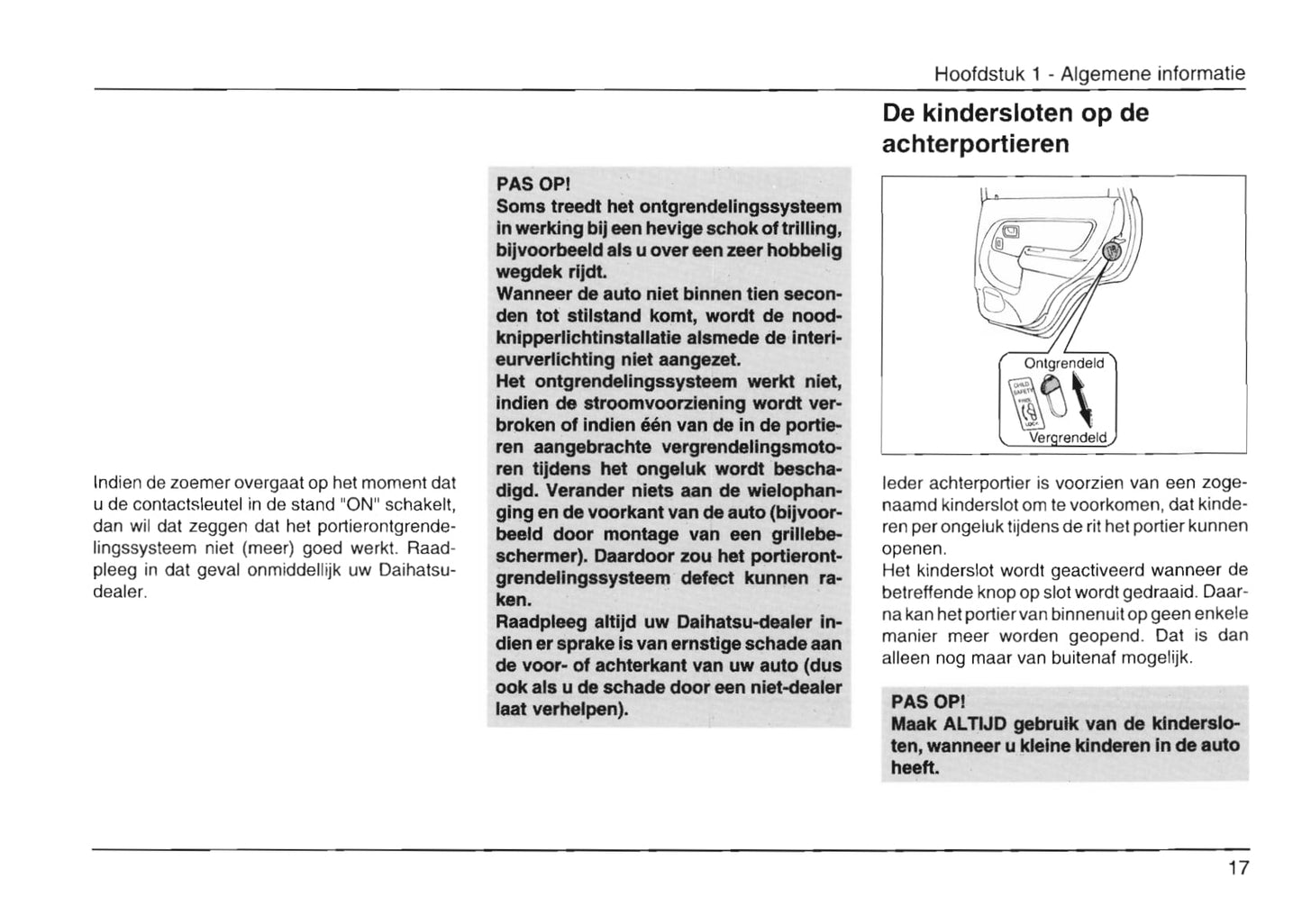 1999-2002 Daihatsu Gran Move Manuel du propriétaire | Néerlandais