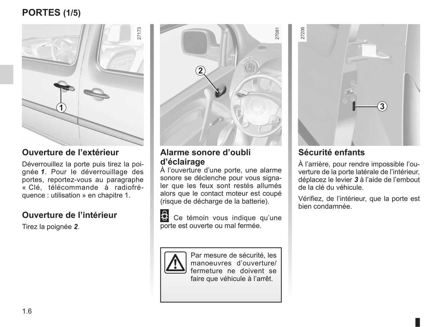 2012-2013 Renault Kangoo Manuel du propriétaire | Français