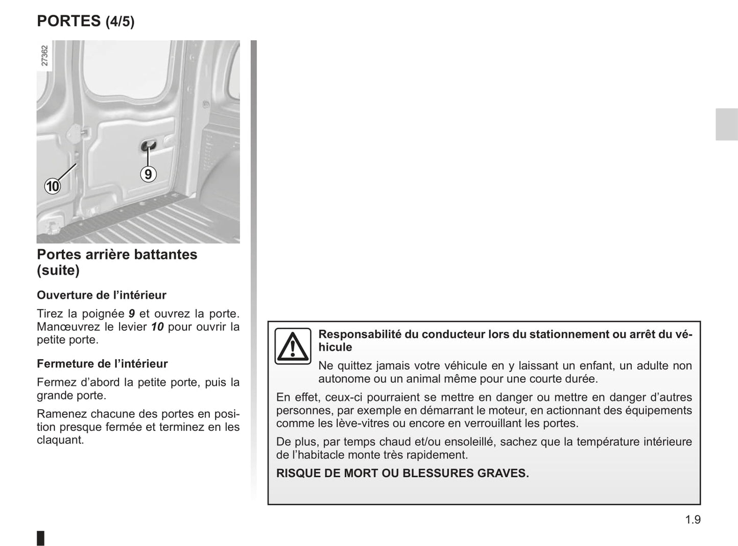 2012-2013 Renault Kangoo Manuel du propriétaire | Français