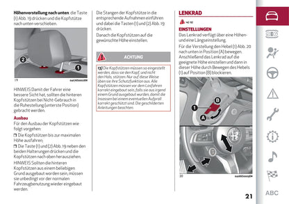 2021 Alfa Romeo Giulia GTA/Giulia GTAm Owner's Manual | German