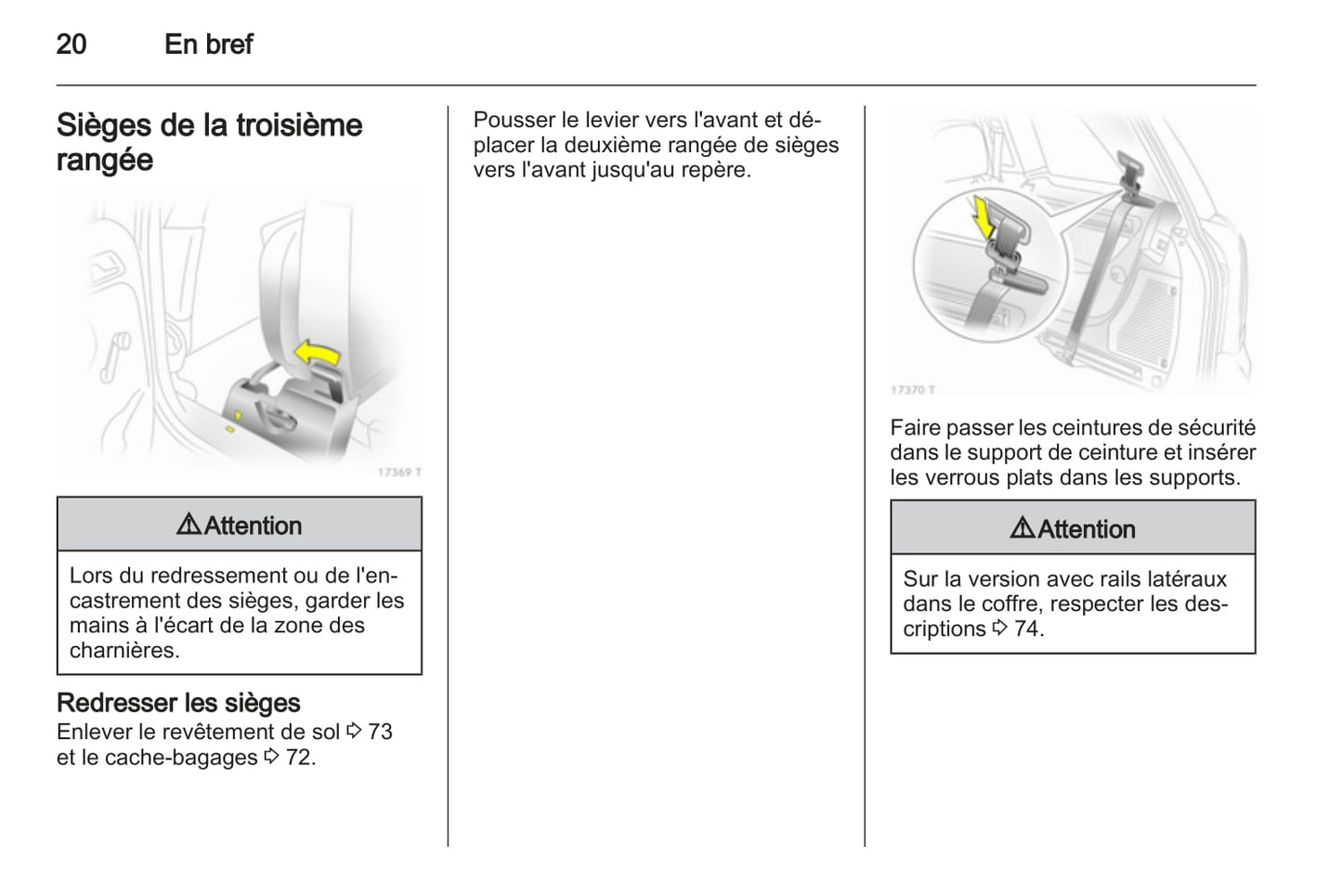 2010-2011 Opel Zafira Gebruikershandleiding | Frans