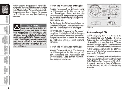 2010-2011 Fiat Idea Gebruikershandleiding | Duits