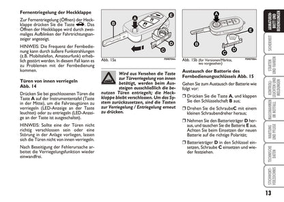 2010-2011 Fiat Idea Gebruikershandleiding | Duits