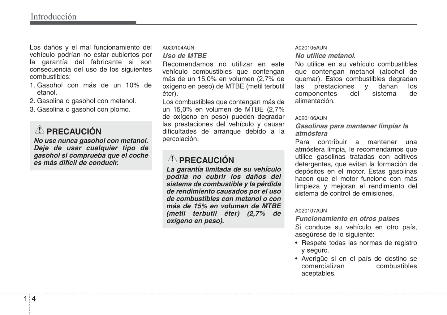 2010-2012 Hyundai Santa Fe Manuel du propriétaire | Espagnol