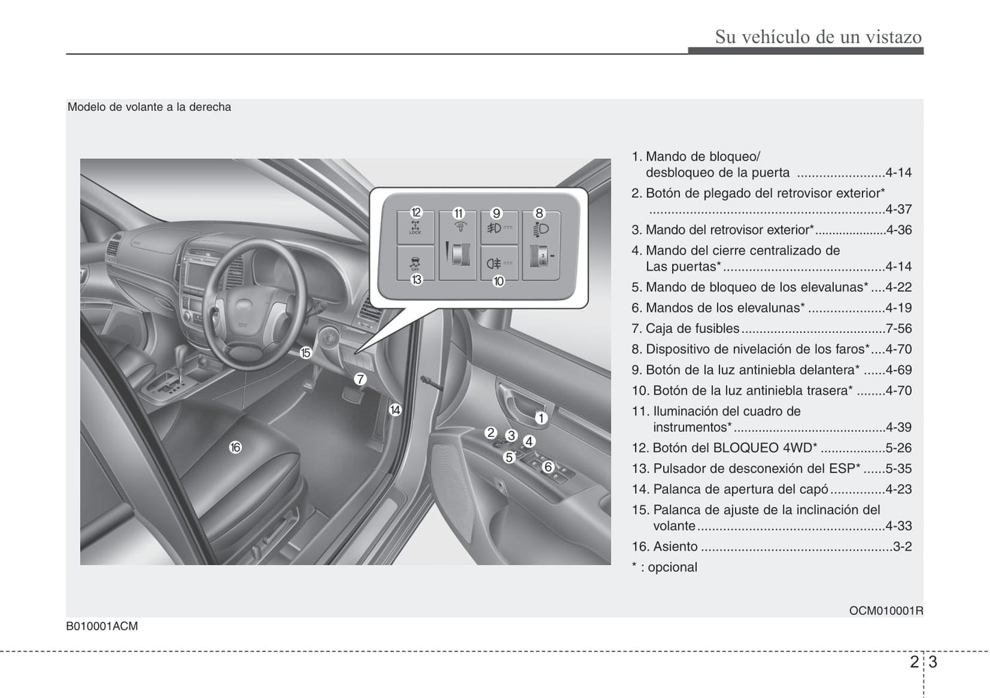 2010-2012 Hyundai Santa Fe Manuel du propriétaire | Espagnol