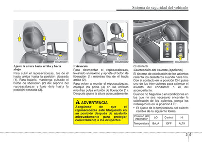 2010-2012 Hyundai Santa Fe Manuel du propriétaire | Espagnol