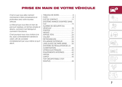 2018-2019 Fiat 124 Spider Gebruikershandleiding | Frans