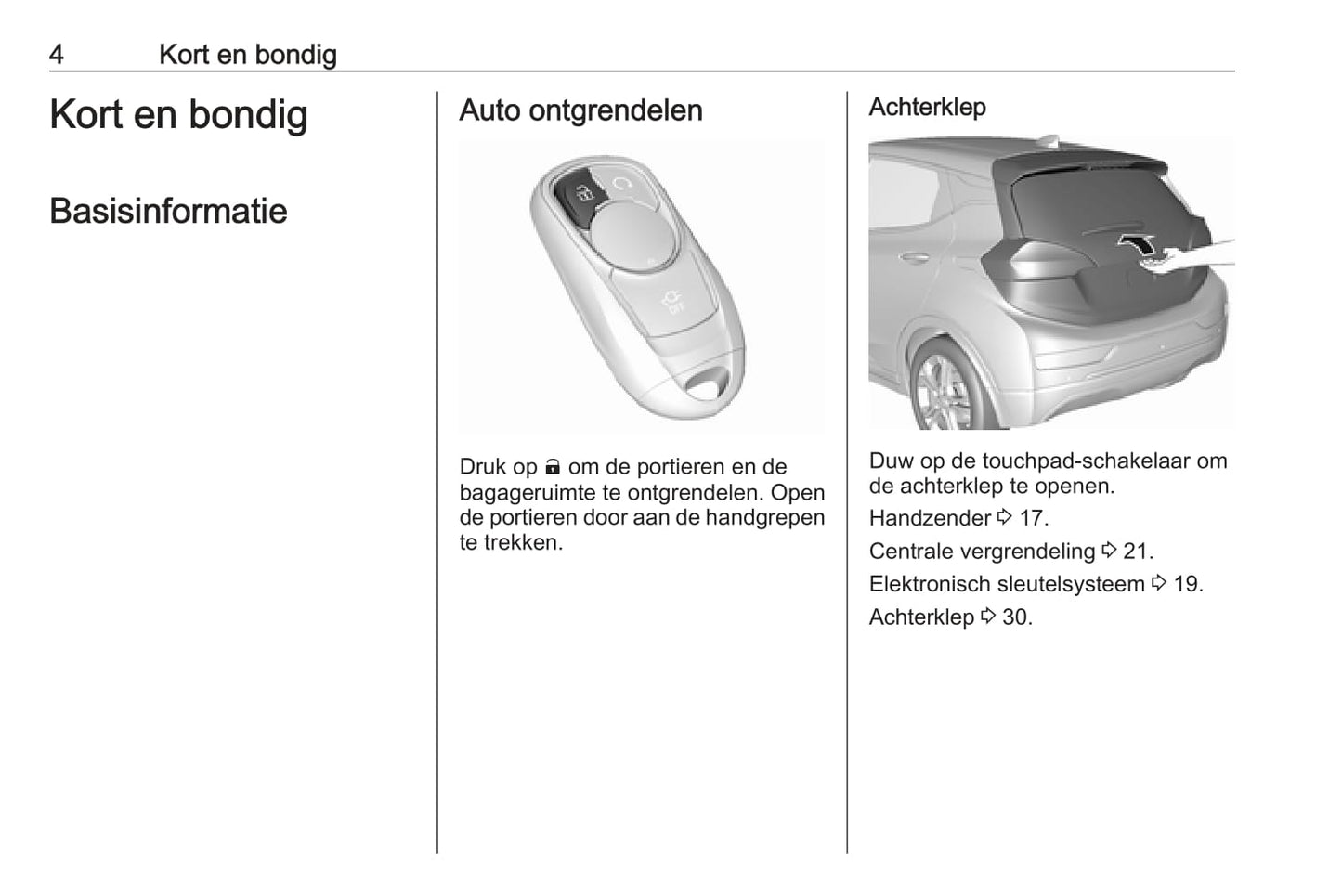 2019-2020 Opel Ampera-e Manuel du propriétaire | Néerlandais