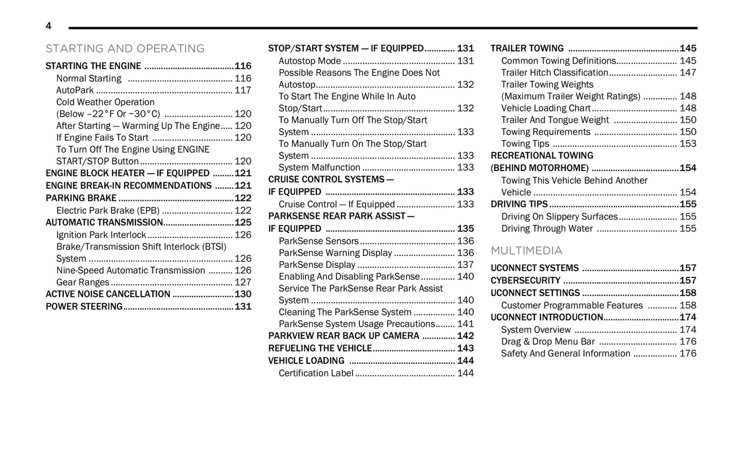 2021 Chrysler Voyager Owner's Manual | English