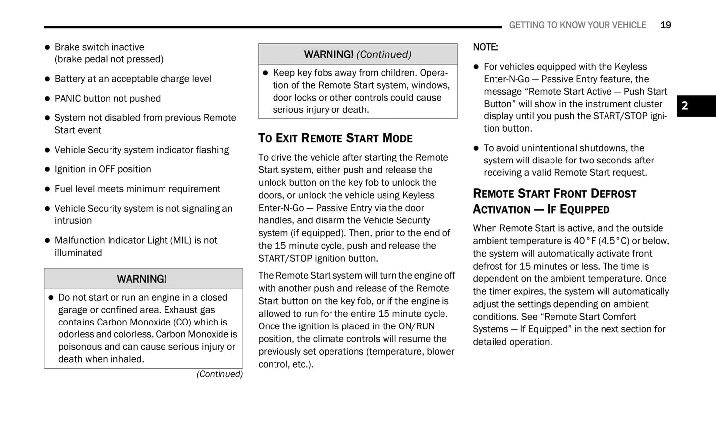 2021 Chrysler Voyager Owner's Manual | English