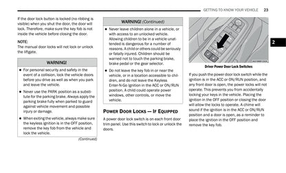 2021 Chrysler Voyager Owner's Manual | English