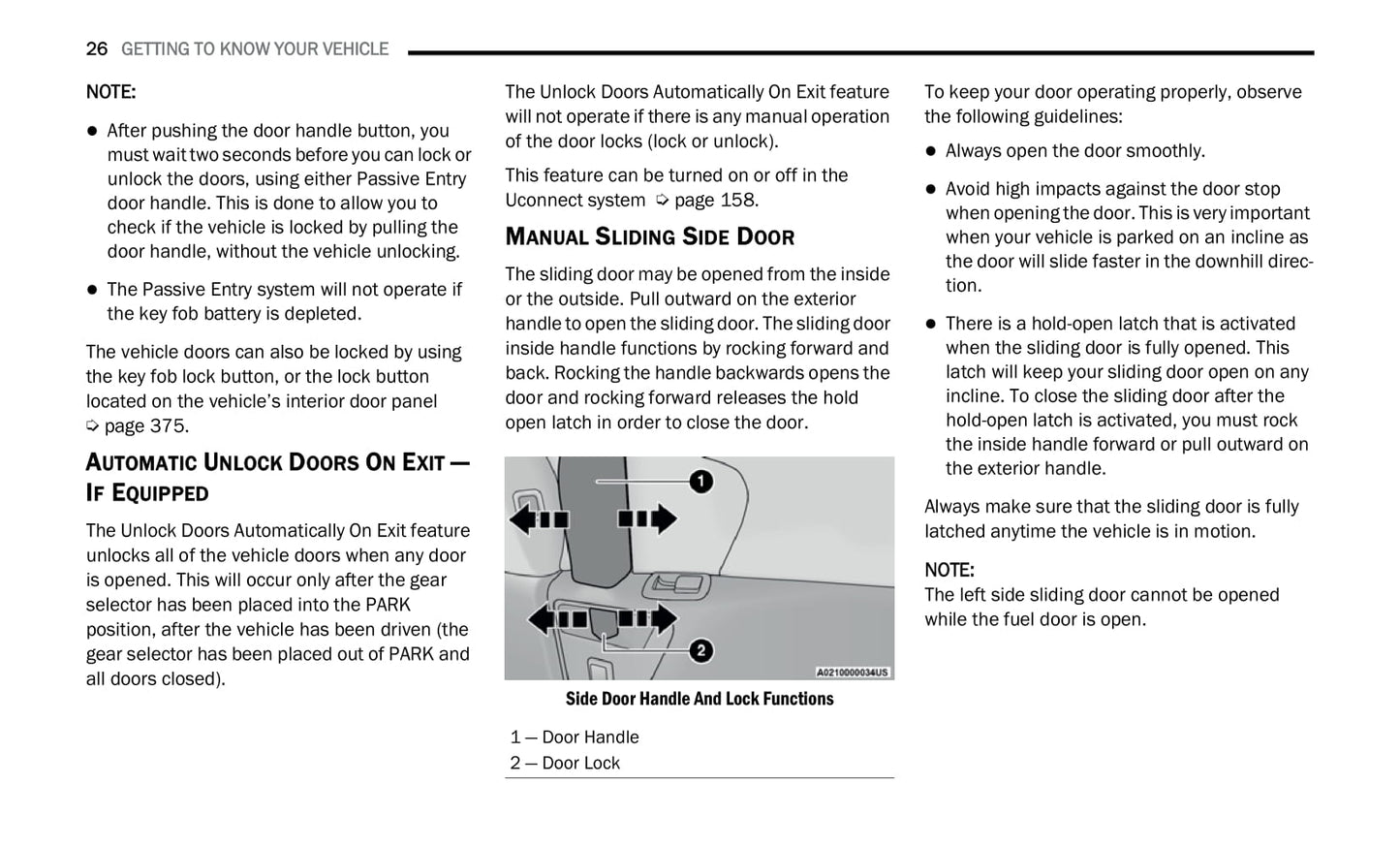 2021 Chrysler Voyager Owner's Manual | English