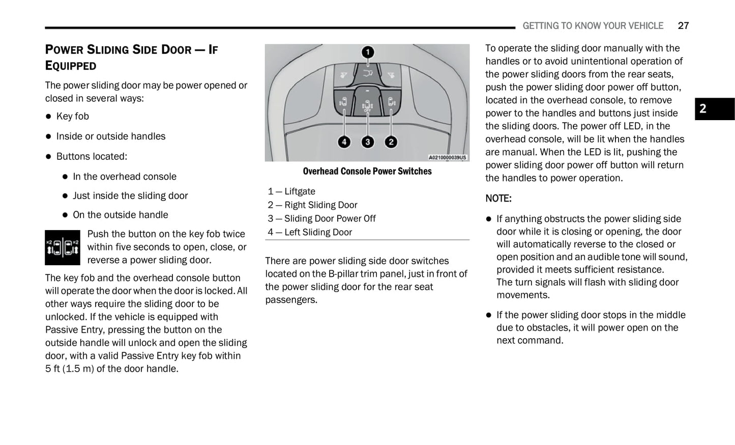 2021 Chrysler Voyager Owner's Manual | English