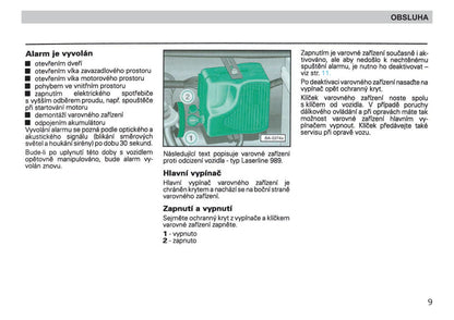 1998-1999 Skoda Felicia Owner's Manual | Czech