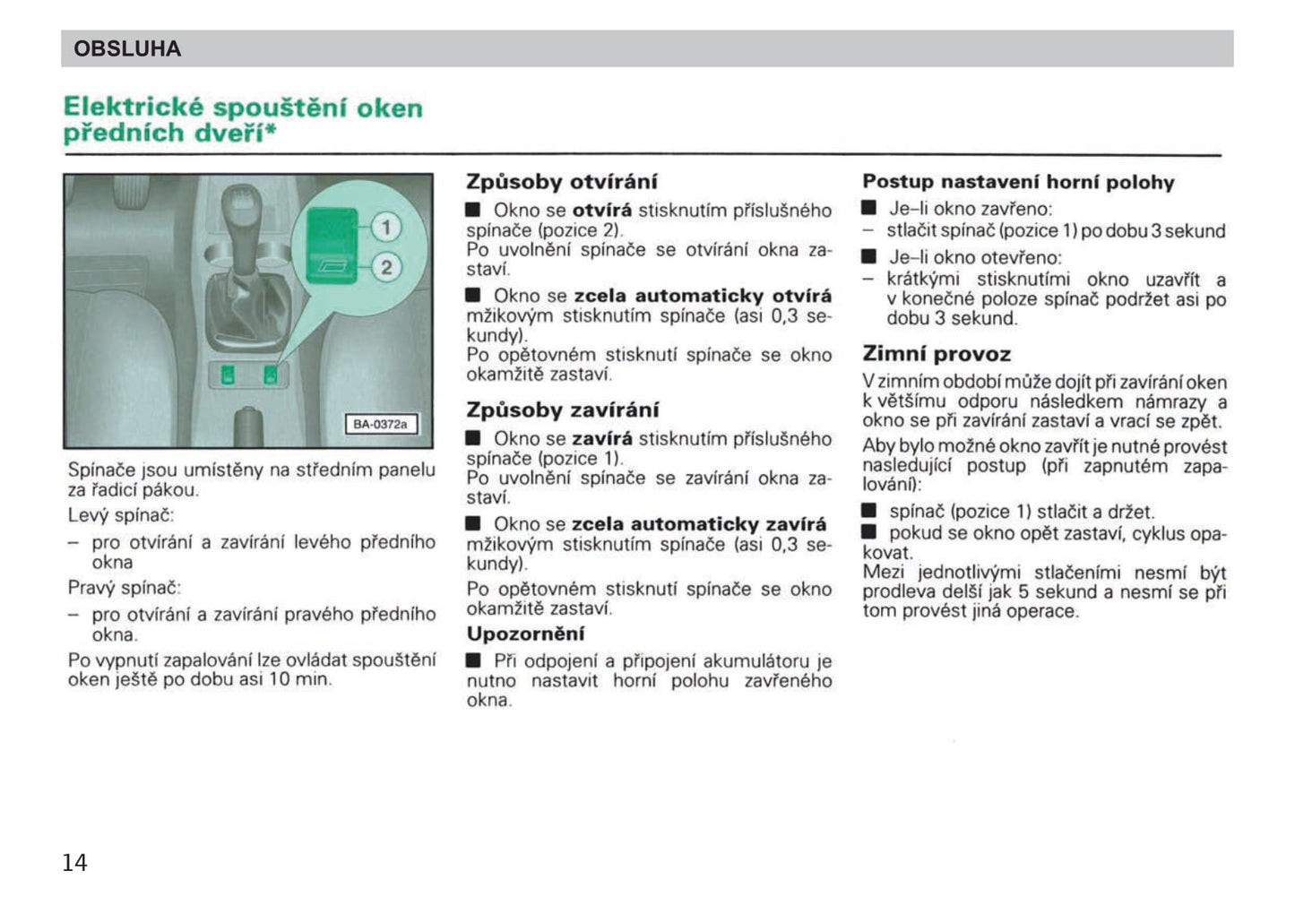 1998-1999 Skoda Felicia Owner's Manual | Czech