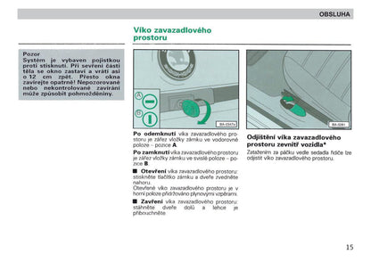 1998-1999 Skoda Felicia Owner's Manual | Czech