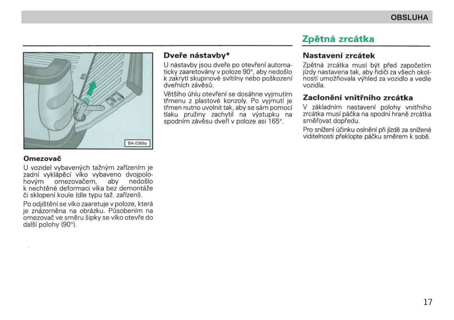 1998-1999 Skoda Felicia Owner's Manual | Czech