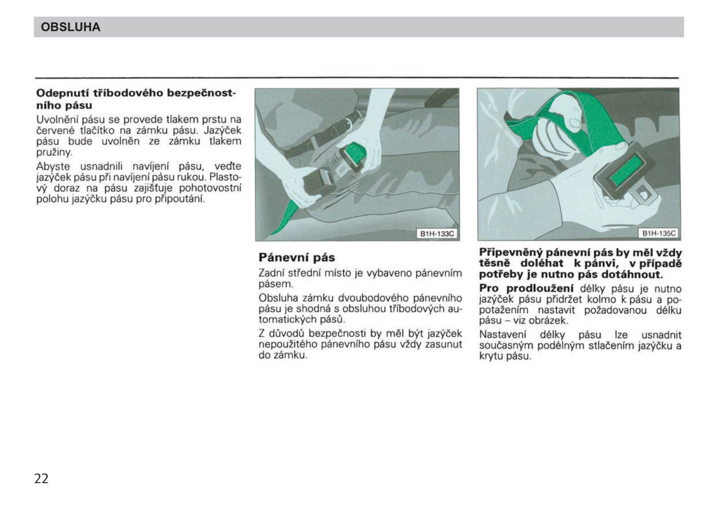 1998-1999 Skoda Felicia Owner's Manual | Czech