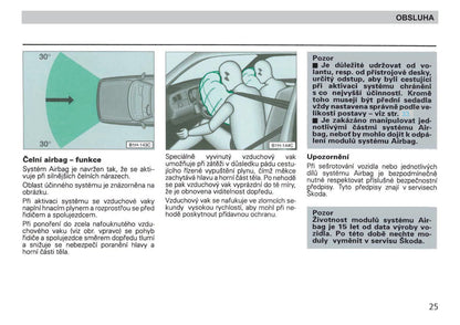 1998-1999 Skoda Felicia Owner's Manual | Czech