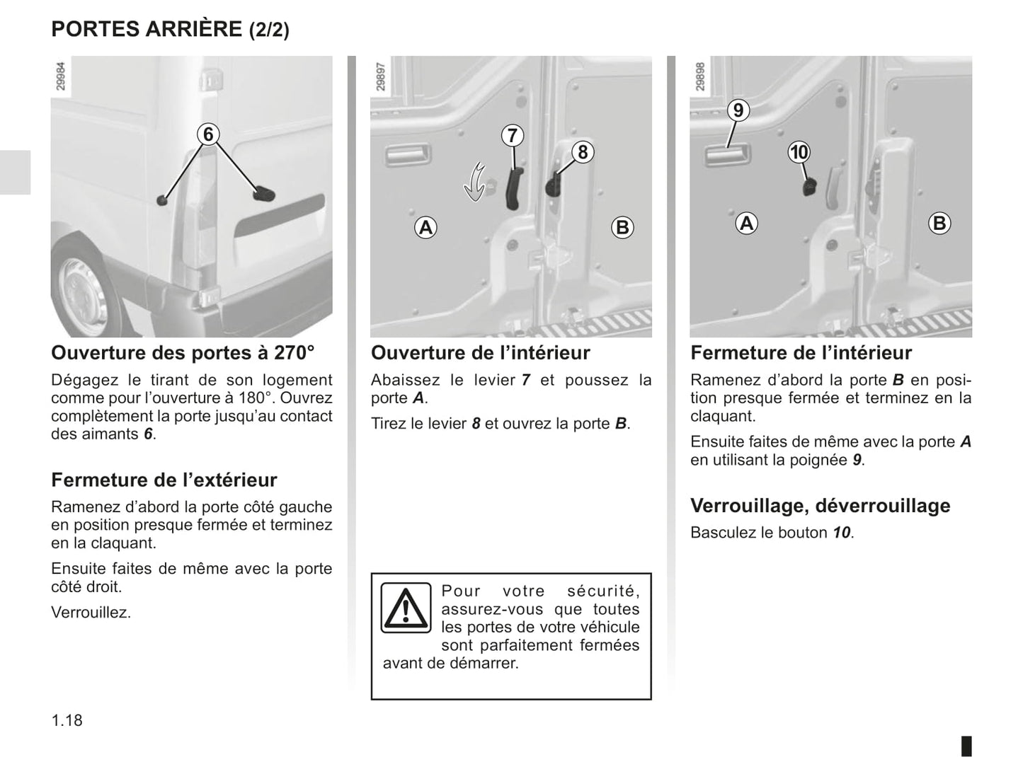 2014-2019 Renault Master Manuel du propriétaire | Français