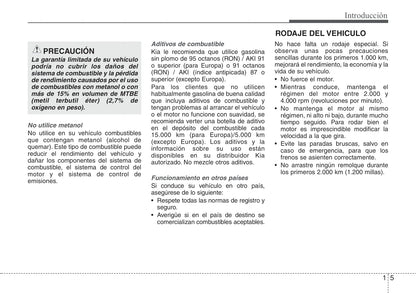 2015-2016 Kia Picanto Owner's Manual | Spanish