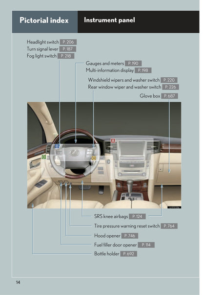 2014 Lexus LX 570 Bedienungsanleitung | Englisch