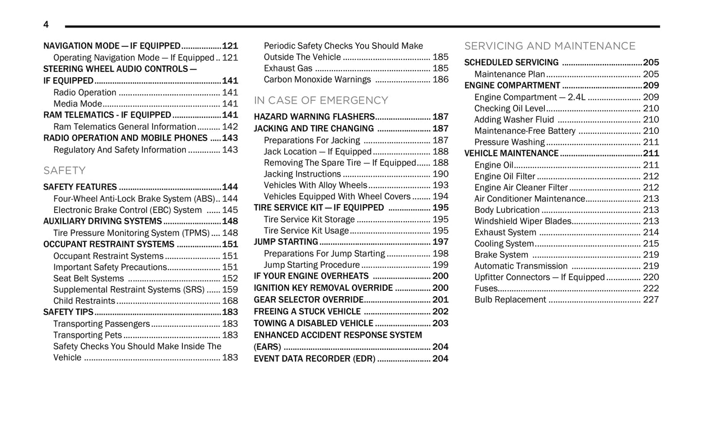 2021 Ram Promaster City Owner's Manual | English