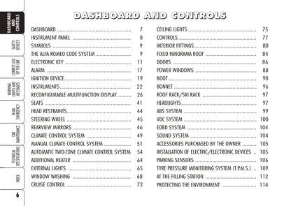 2008-2011 Alfa Romeo Brera Owner's Manual | English