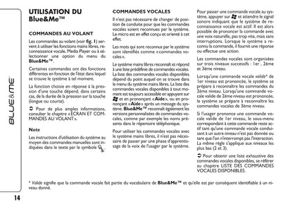 Fiat Qubo Blue&Me  Guide d'utilisation 2008 - 2016