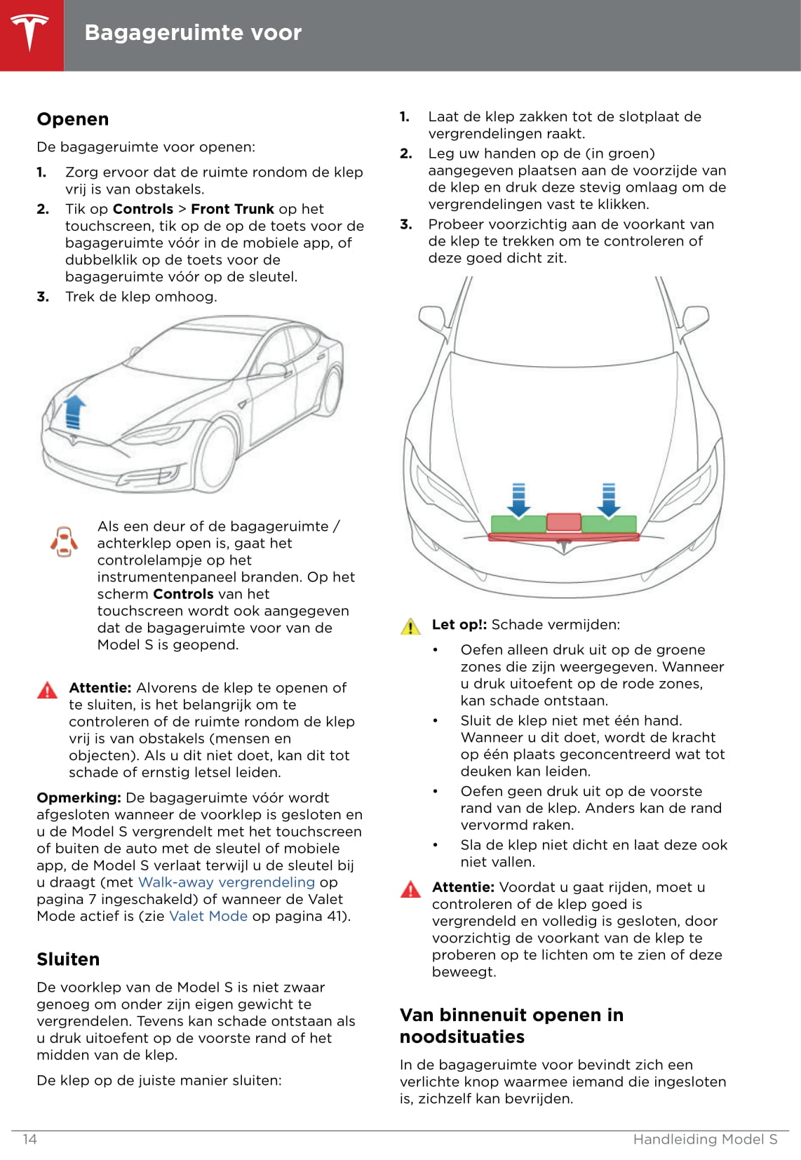 2016-2019 Tesla Model S Bedienungsanleitung | Niederländisch