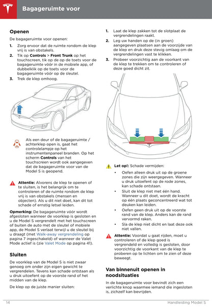 2016-2019 Tesla Model S Bedienungsanleitung | Niederländisch