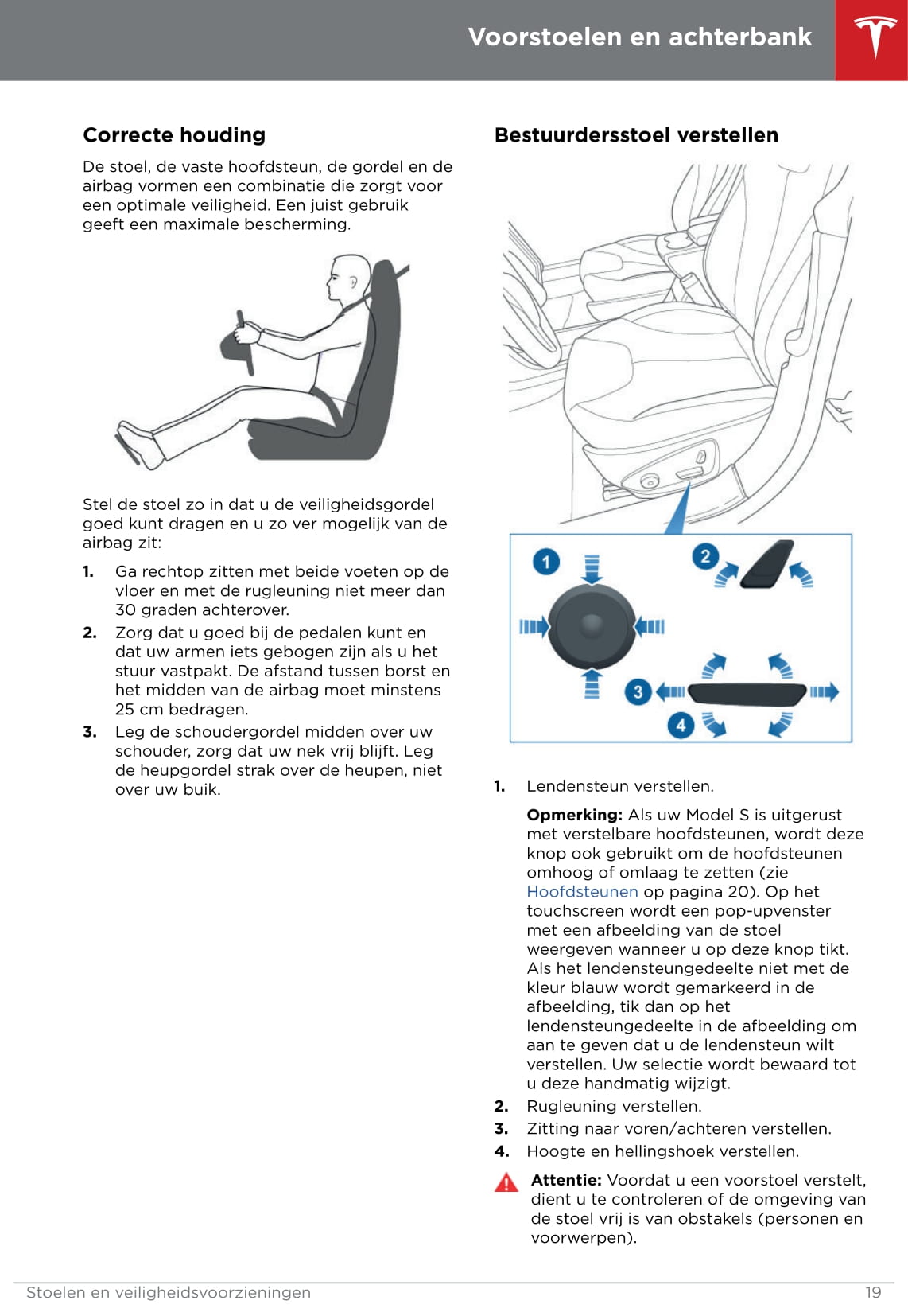 2016-2019 Tesla Model S Bedienungsanleitung | Niederländisch