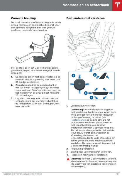 2016-2019 Tesla Model S Bedienungsanleitung | Niederländisch