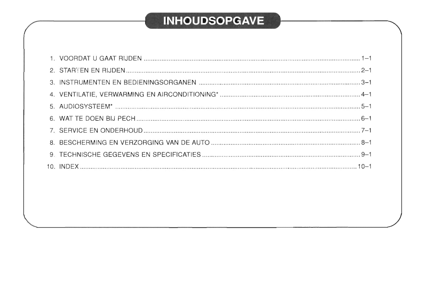 1997-2002 Daewoo Leganza Bedienungsanleitung | Niederländisch