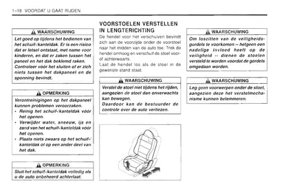 1997-2002 Daewoo Leganza Bedienungsanleitung | Niederländisch