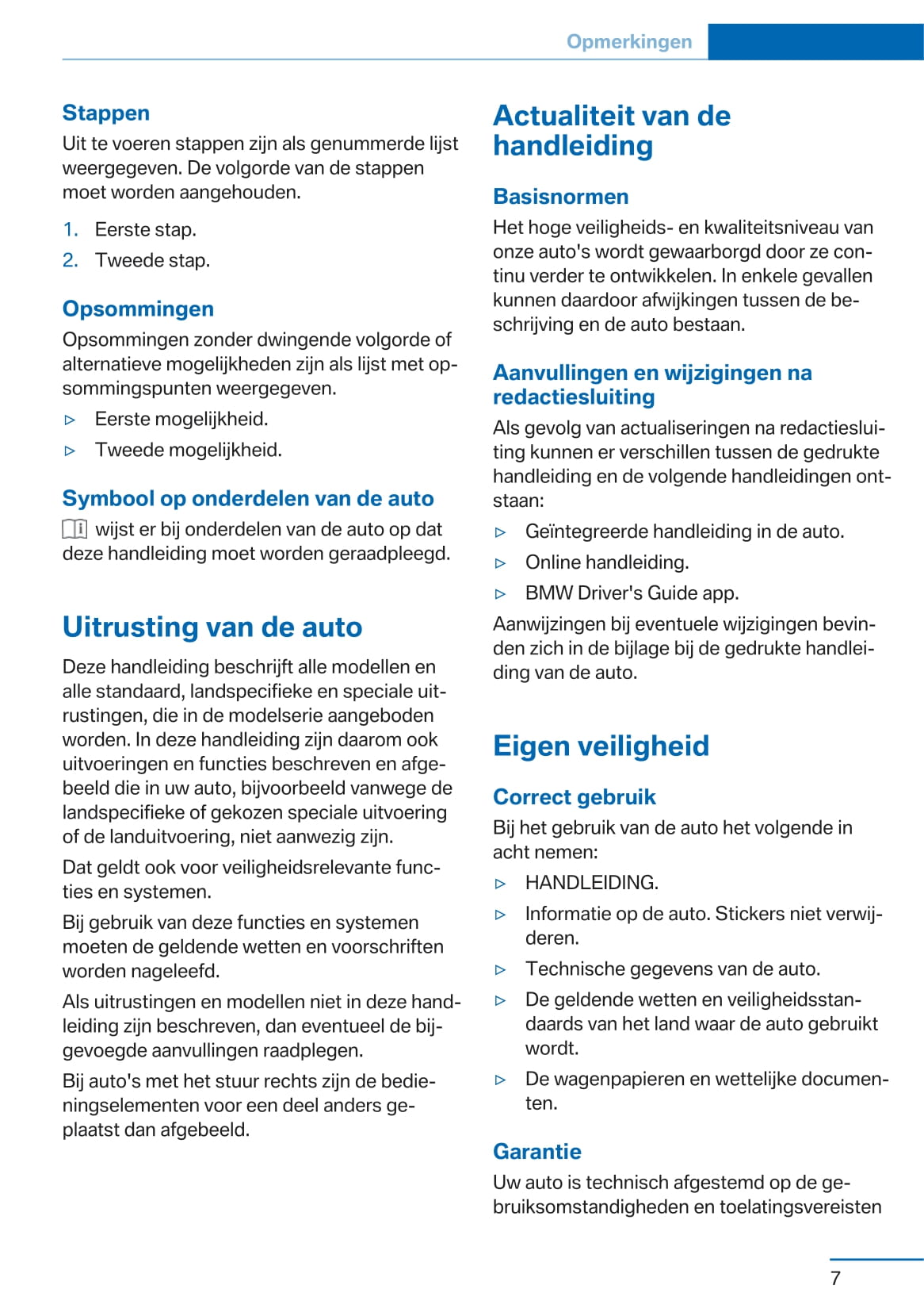 2016-2017 BMW X5 M/X6 M Owner's Manual | Dutch