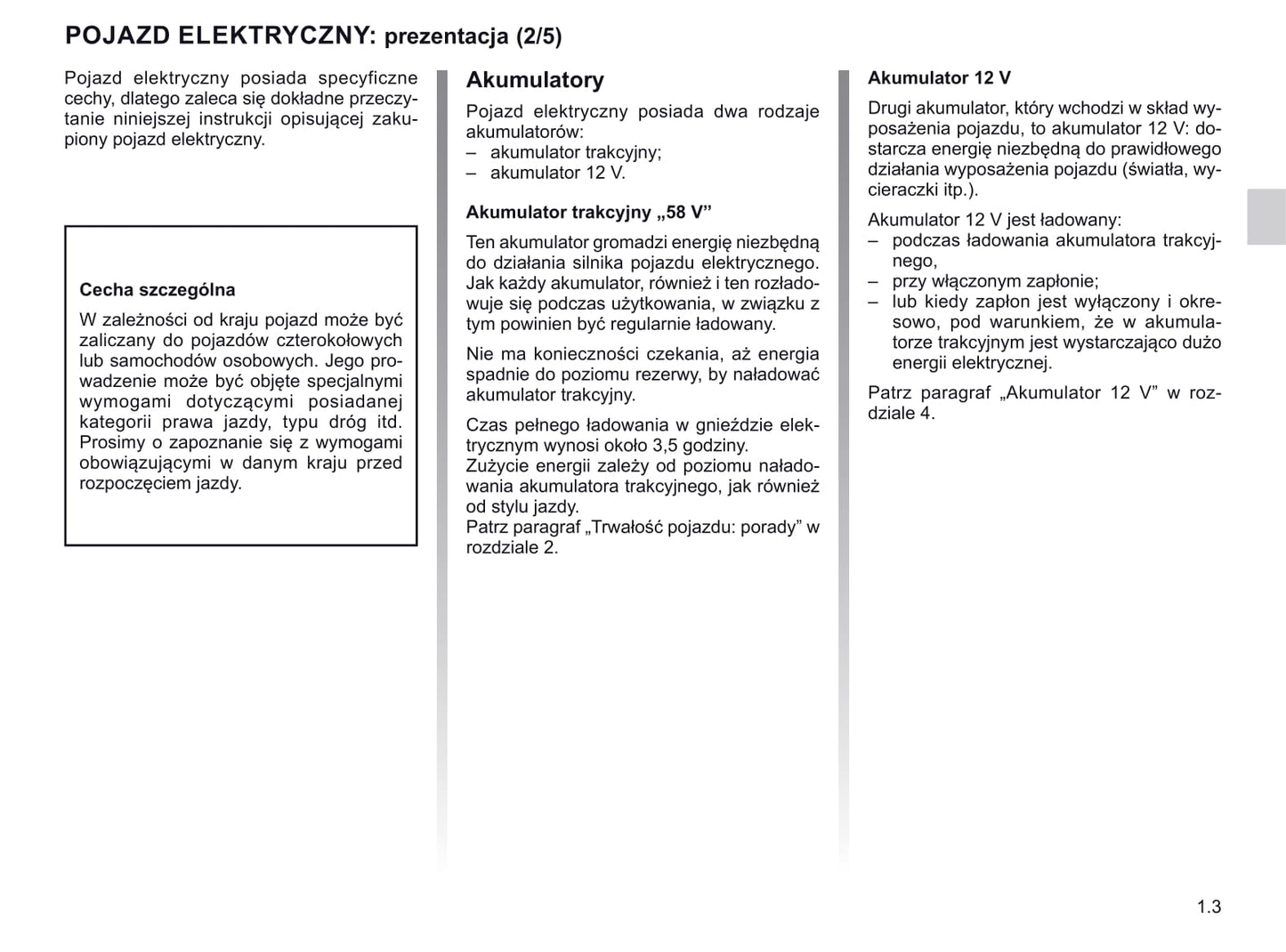 2020-2021 Renault Twizy Owner's Manual | Polish