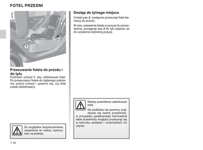 2020-2021 Renault Twizy Owner's Manual | Polish